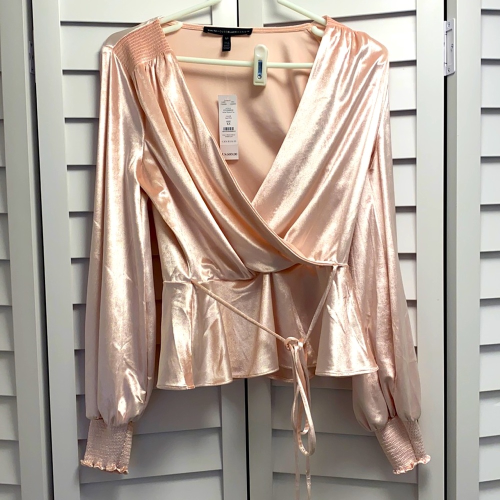 Pink Rose color Velvet ruffle hem belted Top
